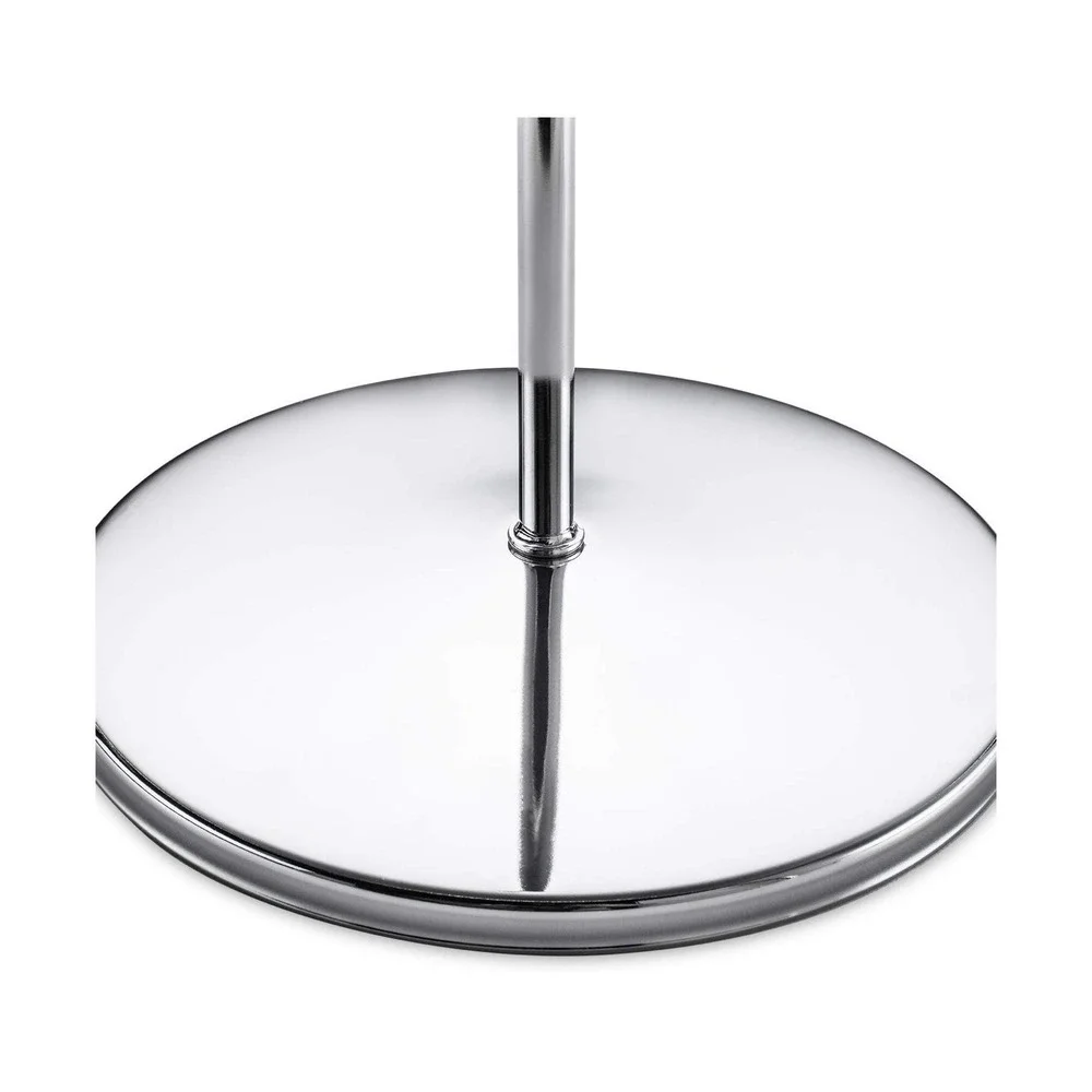 2 Tier Rotating Jewelry Display Stand Adjustable Chrome Necklace Carousel Rack